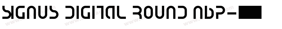 Signus Digital Round NBP字体转换